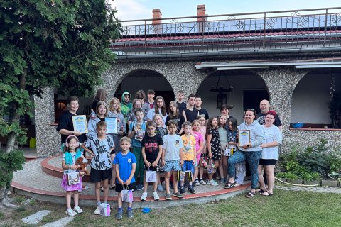 Wizyta wyjątkowego gościa - Andrzej Wilk z rodziną na naszych koloniach