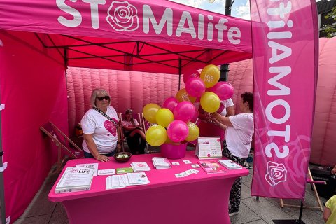 Grubas świętował z Łodzią - jelito 3D Fundacji STOMAlife na 602. urodzinach miasta